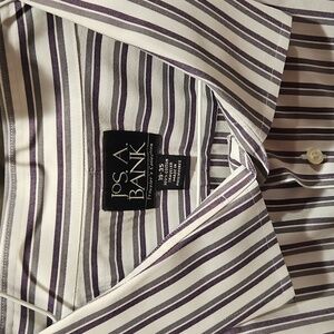 Jos. A. Bank Purple and Gray Dress Shirt
